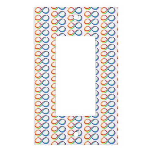 Layered Rainbow Infinity Symbol Light Switch Cover