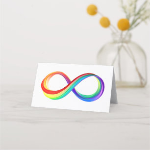 Layered Rainbow Infinity Symbol Loyalty Card