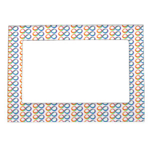 Layered Rainbow Infinity Symbol Magnetic Frame