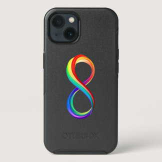 Layered Rainbow Infinity Symbol iPhone 13 Case