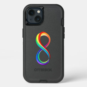 Layered Rainbow Infinity Symbol iPhone 13 Case