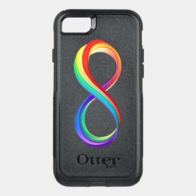 Layered Rainbow Infinity Symbol Otterbox iPhone Case (Back)