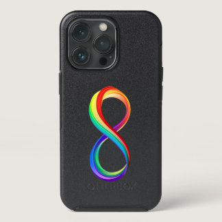 Layered Rainbow Infinity Symbol iPhone 13 Pro Case