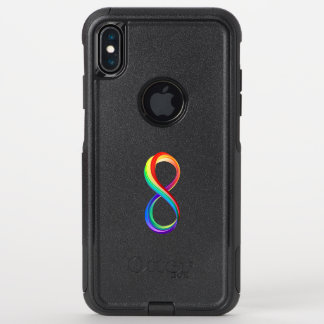 Layered Rainbow Infinity Symbol OtterBox Commuter iPhone XS Max Case