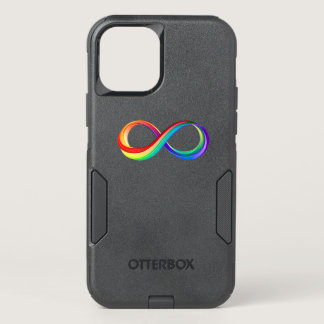 Layered Rainbow Infinity Symbol OtterBox Commuter iPhone 12 Pro Case