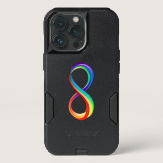 Layered Rainbow Infinity Symbol iPhone 13 Pro Case
