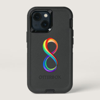 Layered Rainbow Infinity Symbol iPhone 13 Mini Case