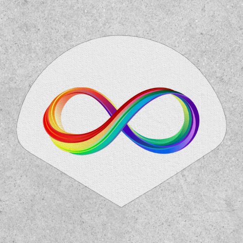 Layered Rainbow Infinity Symbol Patch