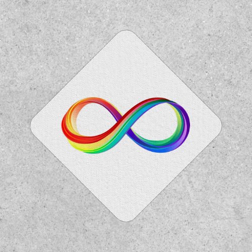 Layered Rainbow Infinity Symbol Patch