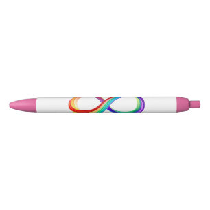 Layered Rainbow Infinity Symbol Pen