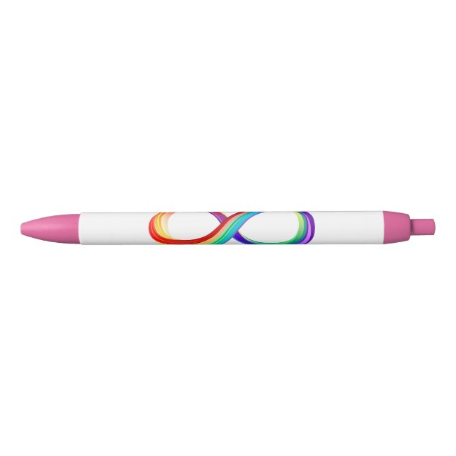 Layered Rainbow Infinity Symbol Pen (Front)