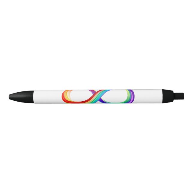 Layered Rainbow Infinity Symbol Pen (Front)
