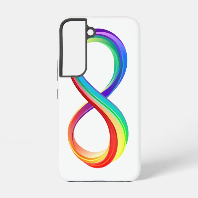 Layered Rainbow Infinity Symbol Samsung Galaxy Case (Back)