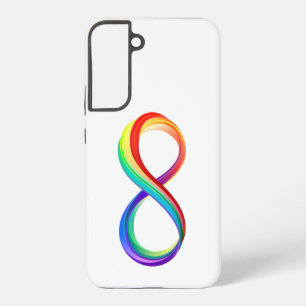 Layered Rainbow Infinity Symbol Samsung Galaxy S22+ Case