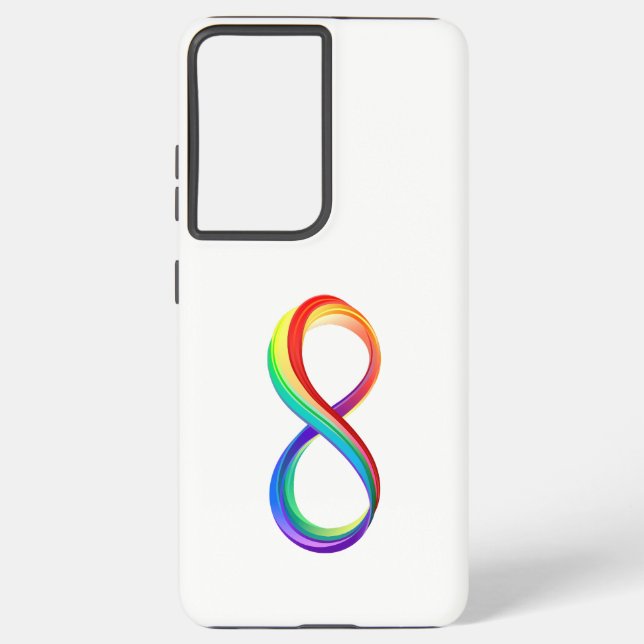 Layered Rainbow Infinity Symbol Samsung Galaxy Case (Back)