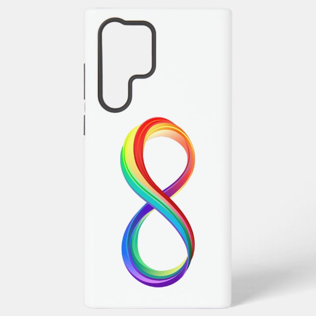 Layered Rainbow Infinity Symbol Samsung Galaxy Case (Back)