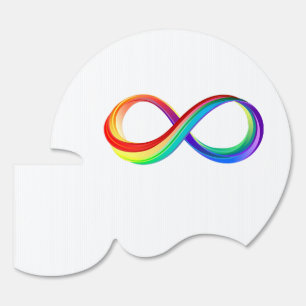 Layered Rainbow Infinity Symbol Sign
