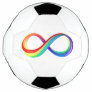 Layered Rainbow Infinity Symbol Soccer Ball