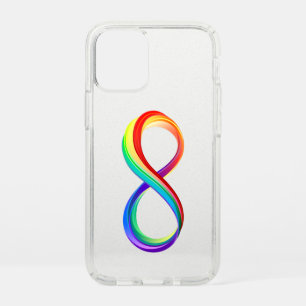 Layered Rainbow Infinity Symbol Speck iPhone 12 Mini Case