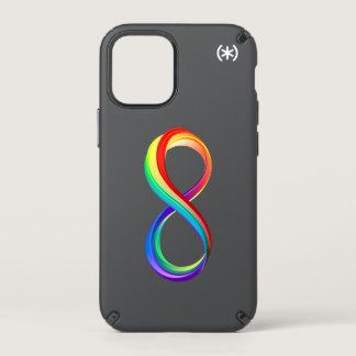 Layered Rainbow Infinity Symbol Speck iPhone 12 Mini Case