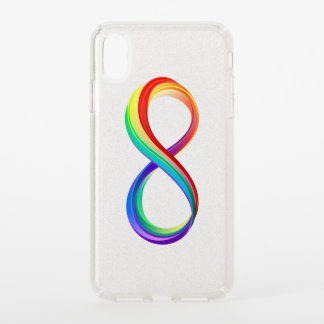 Layered Rainbow Infinity Symbol Speck iPhone XS Max Case