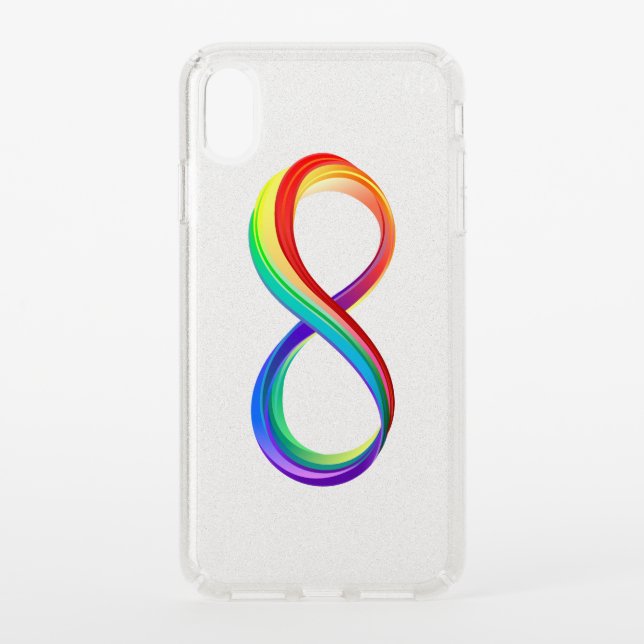 Layered Rainbow Infinity Symbol Speck iPhone XS Max Case (Front)