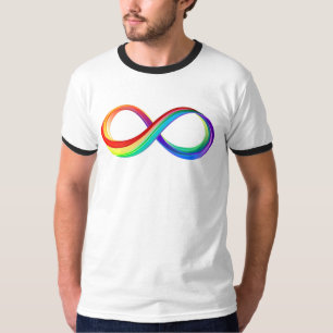 Layered Rainbow Infinity Symbol T-Shirt