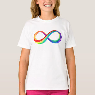 Layered Rainbow Infinity Symbol T-Shirt