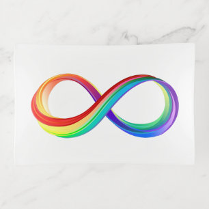 Layered Rainbow Infinity Symbol Trinket Tray