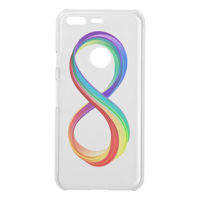 Layered Rainbow Infinity Symbol Uncommon Google Pixel Case (Back)