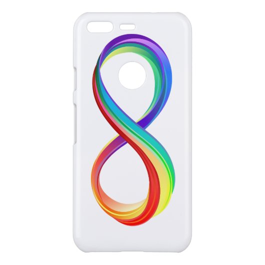 Layered Rainbow Infinity Symbol Uncommon Google Pixel Case (Back)