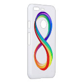 Layered Rainbow Infinity Symbol Uncommon Google Pixel Case (Back/Right)