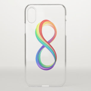 Layered Rainbow Infinity Symbol iPhone XS Case