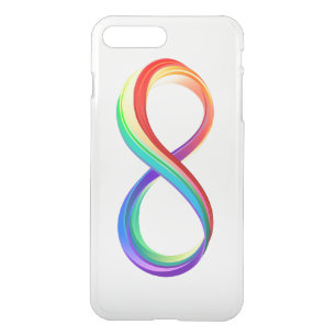 Layered Rainbow Infinity Symbol iPhone 8 Plus/7 Plus Case