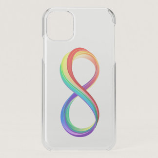 Layered Rainbow Infinity Symbol iPhone 11 Case