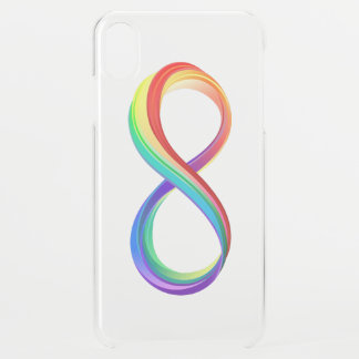 Layered Rainbow Infinity Symbol iPhone XS Max Case