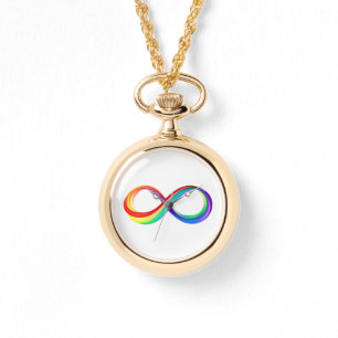 Layered Rainbow Infinity Symbol Watch