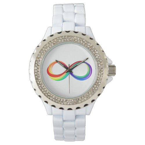 Layered Rainbow Infinity Symbol Watch