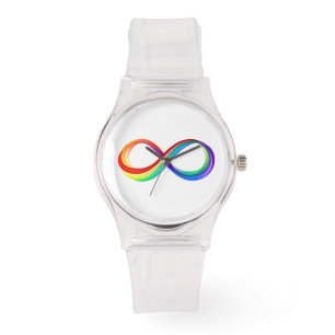 Layered Rainbow Infinity Symbol Watch