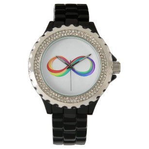 Layered Rainbow Infinity Symbol Watch