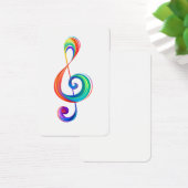 Layered rainbow treble clef (Desk)