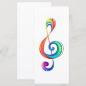 Layered rainbow treble clef (Front/Back)
