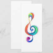 Layered rainbow treble clef (Front/Back)
