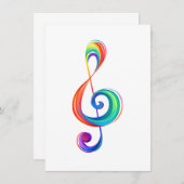 Layered rainbow treble clef (Front/Back)