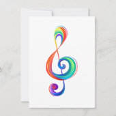 Layered rainbow treble clef (Front)