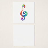 Layered rainbow treble clef (Front & Back)