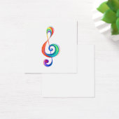 Layered rainbow treble clef (Desk)