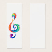 Layered rainbow treble clef (Front & Back)