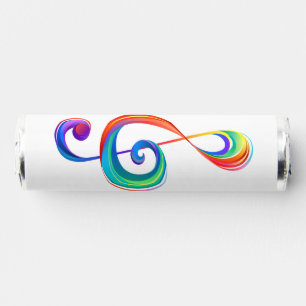 Layered rainbow treble clef breath savers® mints