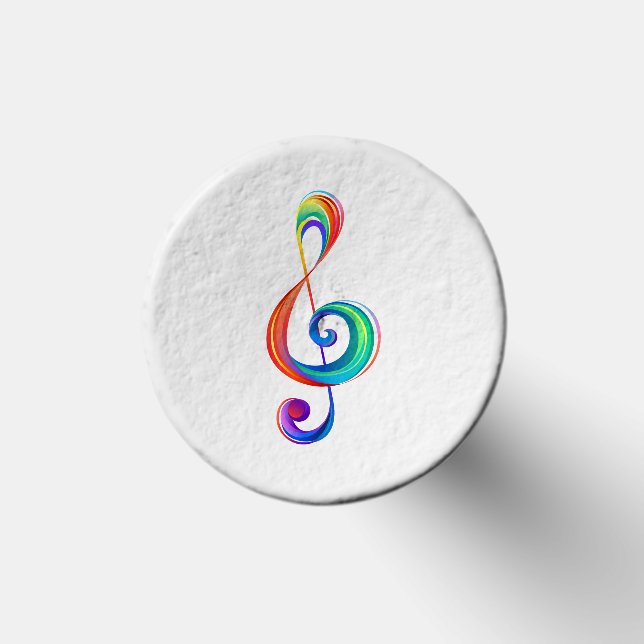 Layered rainbow treble clef golf tees (Top)